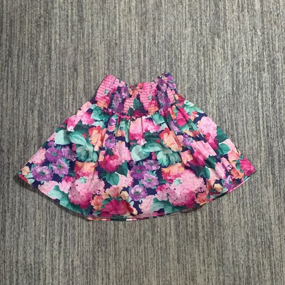 90s All That‎ Jazz Set Girls Size 12 Mini Skirt Crop Top Big Bow Floral Girlcore